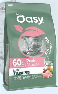 OASY CAT SUPERIOR STERILIZED MAIALE KG 1,5