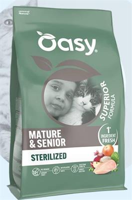 OASY CAT SUPERIOR MATURE STERILIZED POLLO KG 1,5