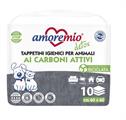 AMORE MIO TAPPETINI IGIENICI CARBONI ATTIVI CM 60 X 60 PZ 10