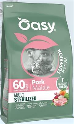 OASY CAT SUPERIOR STERILIZED MAIALE GR 300