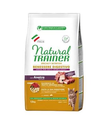 TRAINER NATURAL CAT BENESSERE DIGESTIVO ANATRA KG 1,5
