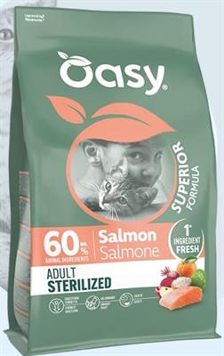 OASY CAT SUPERIOR STERILIZED SALMONE KG 1,5