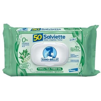 SALVIETTE ELANCO TIMO E TEA TREE OIL PZ 50