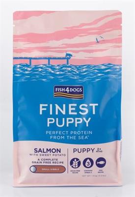 FISH4DOGS FINEST PUPPY SALMONE/PATATE (SMALL KIBBLE) KG 1,5
