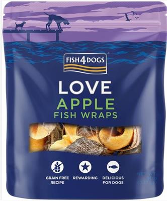 FISH4DOGS LOVE INVOLTINI PESCE/MELA GR 90
