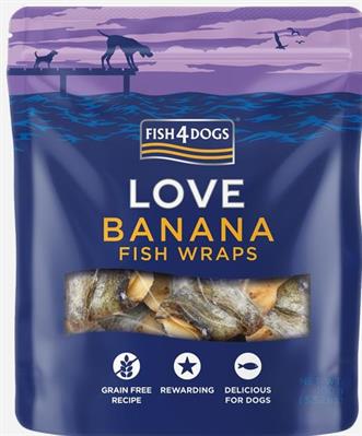 FISH4DOGS LOVE INVOLTINI PESCE/BANANA GR 100
