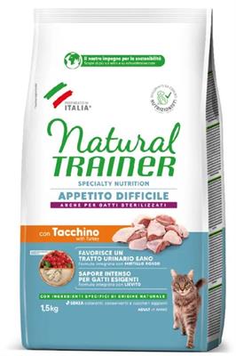 TRAINER NATURAL CAT APPETITO DIFFICILE TACCHINO KG 1,5