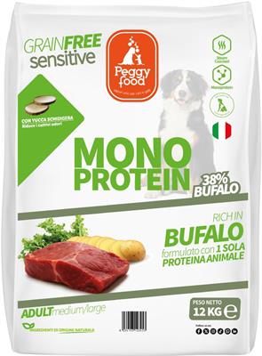 PEGGY FOOD SUPER PREMIUM MEDIUM BUFALO GRAIN FREE KG 12