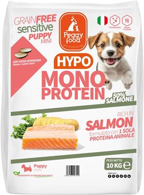 PEGGY FOOD SUPER PREMIUM MINI PUPPY SALMONE GRAIN FREE KG 10