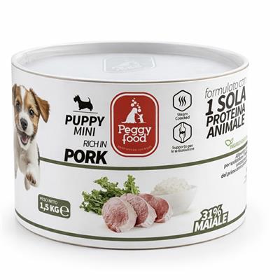 PEGGY FOOD SUPER PREMIUM MINI PUPPY MAIALE KG 1,5