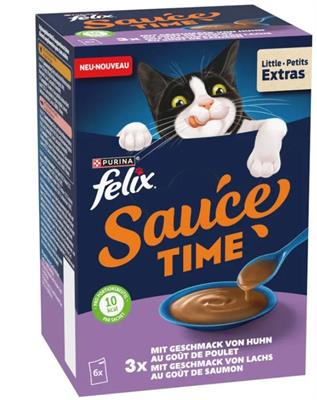 FELIX SAUCE TIME POLLO E SALMONE 6 X GR 40