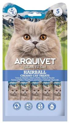 ARQUIVET CAT SNACK LIQUIDO HAIRBALL TONNO/POLLO 5 X GR 14