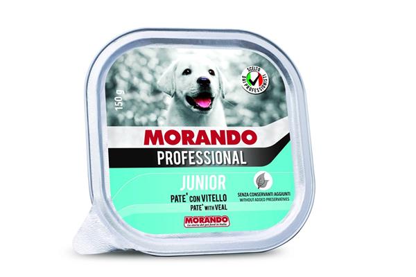 MORANDO PROF DOG PATE' PUPPY VITELLO 22 X GR 150