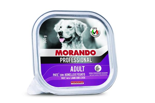 MORANDO PROF DOG PATE' AGNELLO/FEGATO 18 X GR 300