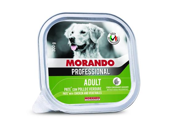MORANDO PROF DOG PATE' POLLO/VERDURE 18 X GR 300