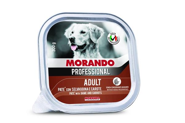MORANDO PROF DOG PATE' SELVAGGINA/CAROTE 18 X GR 300