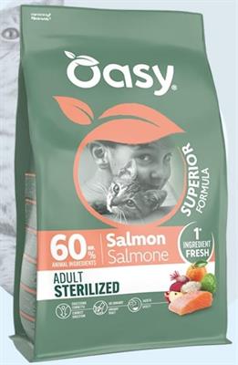 OASY CAT SUPERIOR STERILIZED SALMONE KG 6