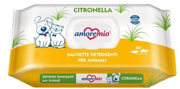 AMORE MIO SALVIETTE CITRONELLA PZ 40