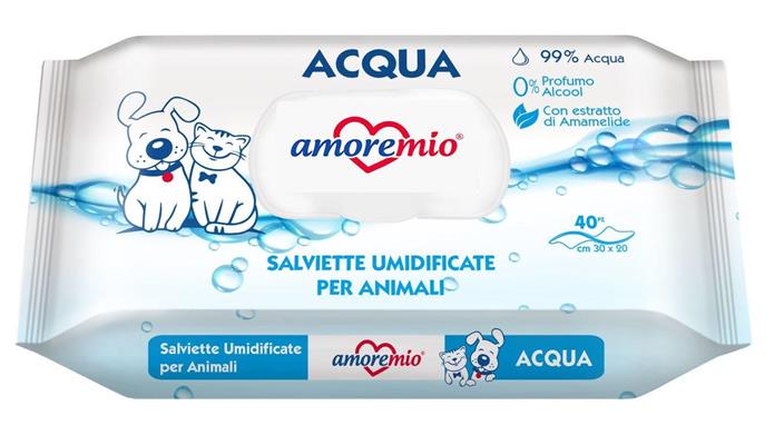 AMORE MIO SALVIETTE ACQUA 99% PZ 40