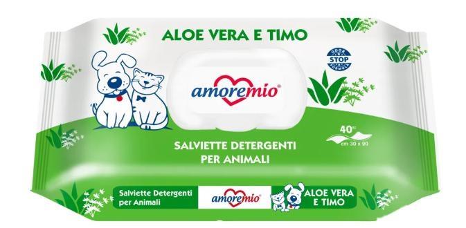 AMORE MIO SALVIETTE ALOE E TIMO PZ 40