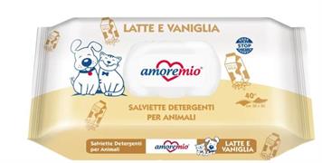 AMORE MIO SALVIETTE LATTE E VANIGLIA PZ 40