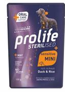 PROLIFE DOG BUSTE STERILIZED SENSITIVE MINI ANATRA 12 X GR 100