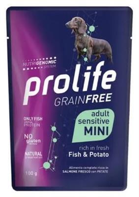 PROLIFE DOG BUSTE STERILIZED SENSITIVE MINI PESCE 12 X GR 100