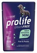 PROLIFE DOG BUSTE STERILIZED SENSITIVE MINI PESCE 12 X GR 100
