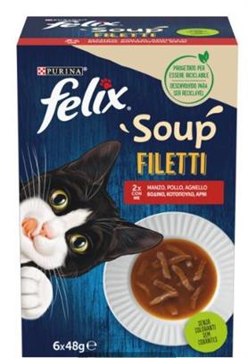FELIX SOUP FILETTI SELEZIONI DELIZIOSE CON MANZO/POLLO/AGNELLO 6 X G