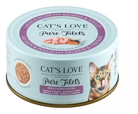 CAT'S LOVE FILETTI SALMONE E POLLO GR 100