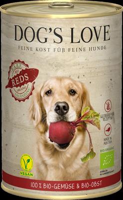 DOG'S LOVE BIO REDS VEGAN GR 400
