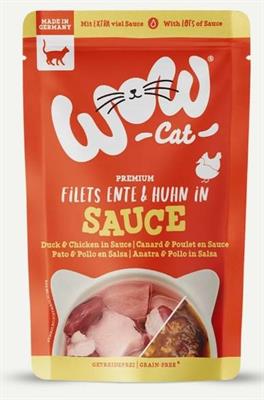 WOW CAT BST GRAVY ANATRA/POLLO 8 X GR 85