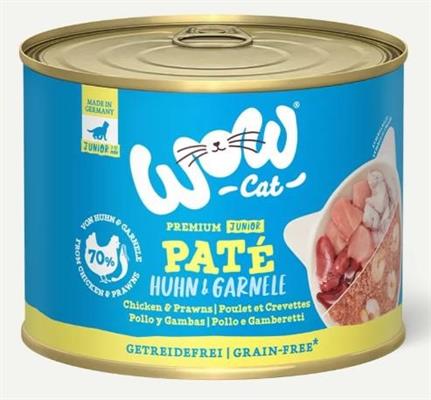 WOW CAT JUNIOR POLLO/GAMBERETTI GR 200