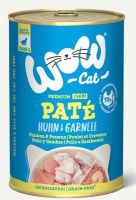 WOW CAT JUNIOR POLLO/GAMBERETTI GR 400