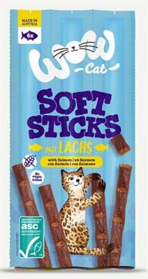 WOW CAT SOFT STICKS SALMONE 6 X GR 5