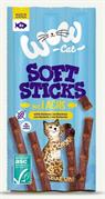 WOW CAT SOFT STICKS SALMONE 6 X GR 5
