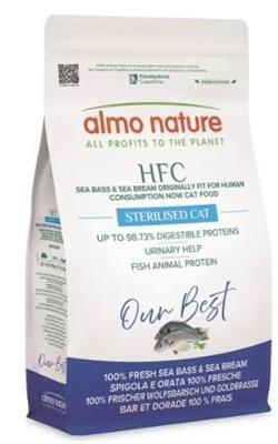 ALMO HFC CAT LONGEVITY STERILIZZATO SPIGOLA/ORATA KG 1,2