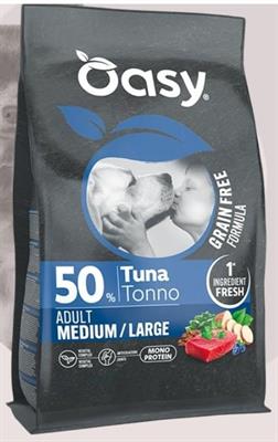 OASY DOG GRAIN FREE MEDIUM/LARGE TONNO KG 2