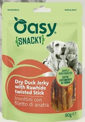 OASY DOG SNACK INVOLTINI CON FILETTO DI ANATRA GR 80