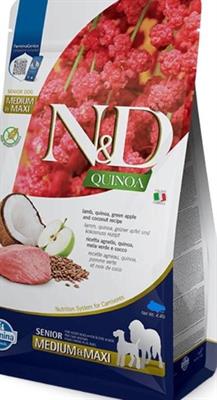 ND DOG QUINOA MEDIUM/MAXI SENIOR AGNELLO/MELA/COCCO KG 7