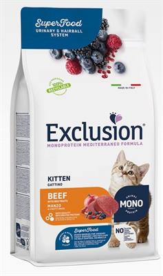 EXCLUSION MEDIT MONO SUPER FOOD KITTEN MANZO KG 1,5