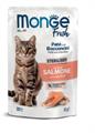 MONGE CAT FRESH BUSTE STERILIZED SALMONE 28 X GR 85