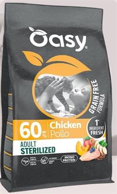 OASY CAT GRAIN FREE STERILIZED POLLO KG 1,5