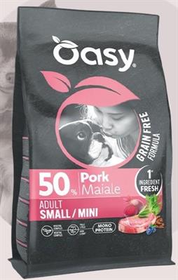 OASY DOG GRAIN FREE PUPPY SMALL/MINI MAIALE KG 2