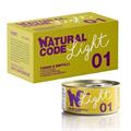 NATURAL CODE 01 CAT LIGHT TONNO E MIRTILLI GR 85 X 4