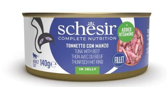 SCHESIR CAT TONNO/FILETTI MANZO GR 140
