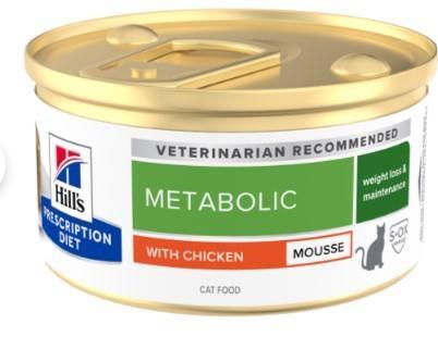 HILL'S CAT METABOLIC MOUSSE POLLO GR 85