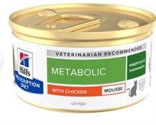 HILL'S CAT METABOLIC MOUSSE POLLO GR 85