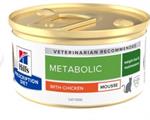 HILL'S CAT METABOLIC MOUSSE POLLO GR 85