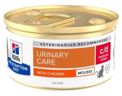 C/D CAT STRESS MOUSSE POLLO GR 85